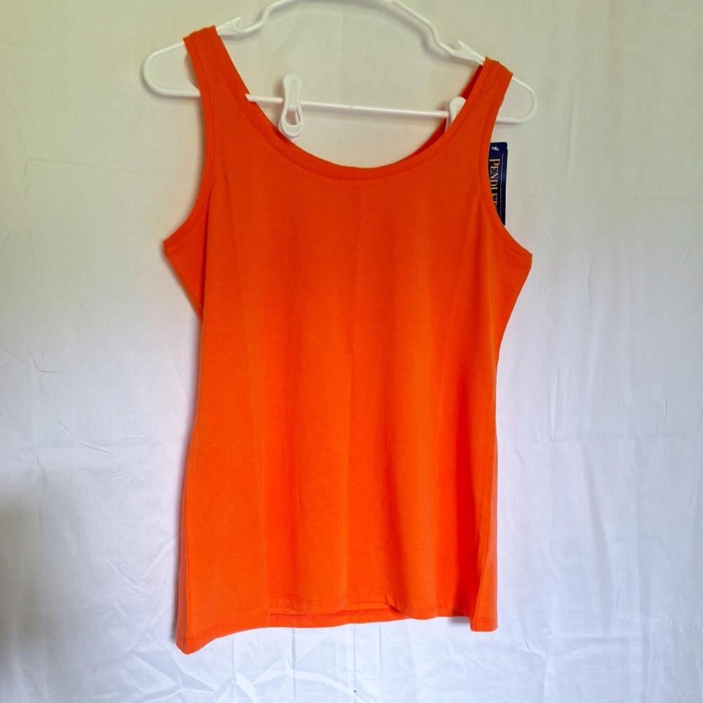 Pendleton sleveless orange  top Sz S